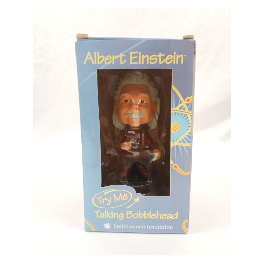 Albert Einstein Bobblehead Smithsonian Institution E=mc2 No Talking‎ Voice